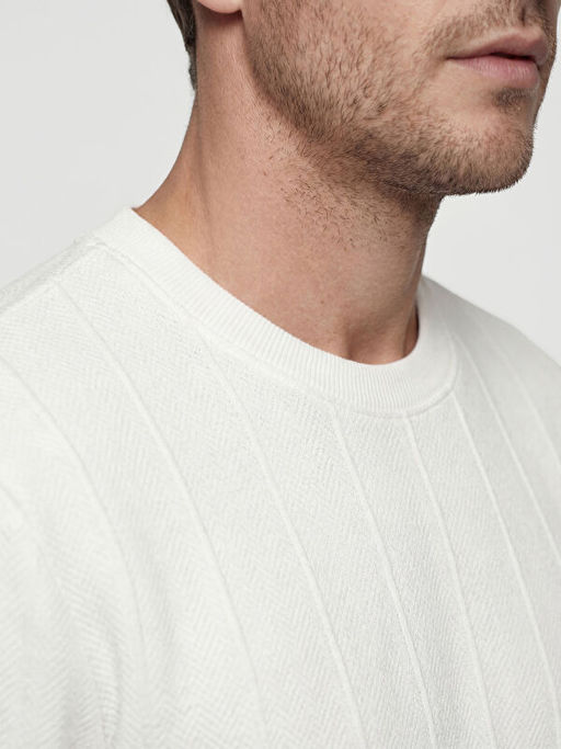 Bisiklet Yaka Erkek Sweatshirt