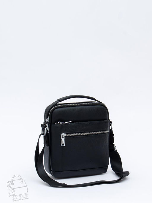 Сумка мужская кожаная 2217H black Heanbag