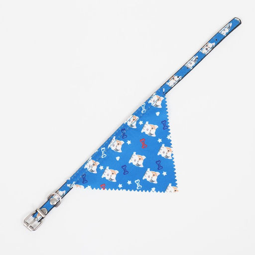 Ошейник с косынкой Яркая жизнь, 32 х 1 см, синий - Пижон фото 7