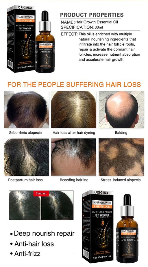 Эфирное масло от выпадения волос с биотином 30 мл