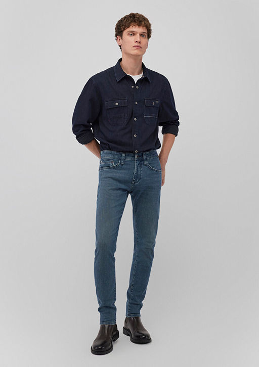 James Pro Sport Puslu Ac?k Mavi Jean Pantolon  фото 2