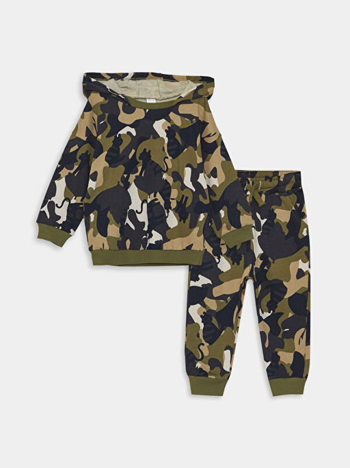 Uzun Kollu Erkek Bebek Hoodie ve E?ofman Alt? 2li Tak?m