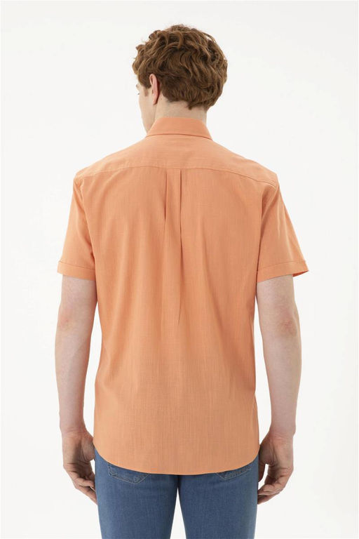 U. S. Polo Assn / Мужская рубашка с коротким рукавом в плитку - U.s. polo assn фото 5