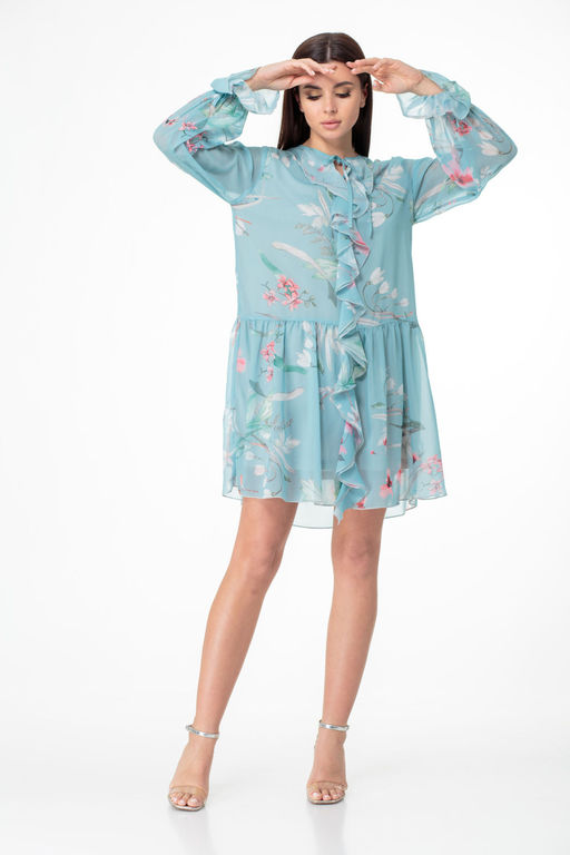 Платье ANELLI 1019 бирюзовые тона  фото 6