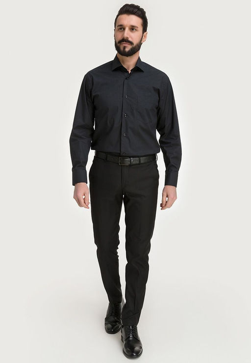 Сорочка мужская длинный рукав GREG 340/119/BLK фото 13