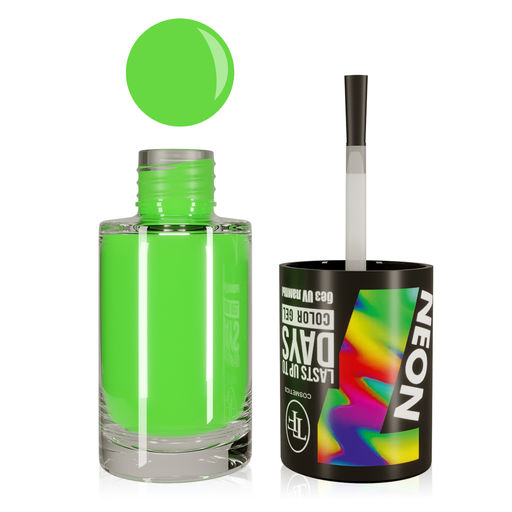 TF Лак для ногтей COLOR GEL тон 317/ NEON/ Electric Lime/салатово-зеленый неоновый 8мл