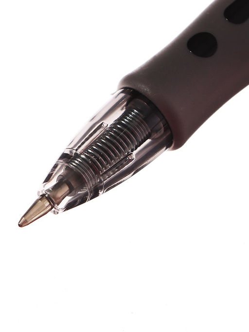 Цена за 12 шт. Ручка гелевая автоматическая, 0.5 мм, стержень черный, резиновый держатель, черный - Simaland фото 2