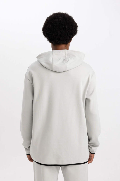 DeFactoFit Толстовка стандартного кроя с капюшоном и принтом  фото 7