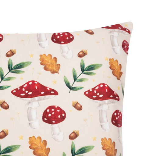 Наволочка декоративная Этель Грибы 40х40 см, 100% п/э, велюр  фото 2