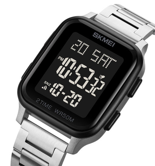 Часы наручные Skmei мужские электронные спортивные 1859silver