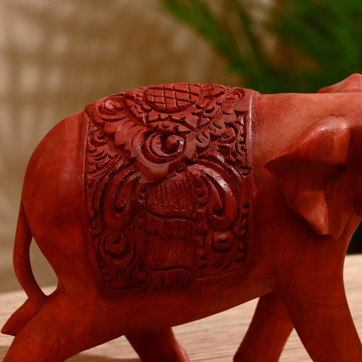 Сувенир «Слон резной», 20×8×16 см, дерево