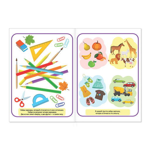 Цена за 2 шт. Книга «Найди отличия: Задания на логику», 5 лет, 12 стр.