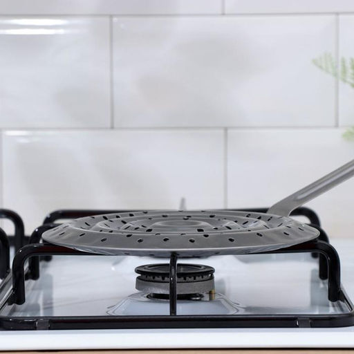 Рассекатель огня со съёмной ручкой, d=19 см