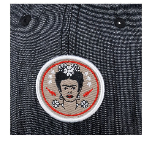 Бейсболка DJINNS арт. 6P SB Frida Linen Rev. (черный / разноцветный)