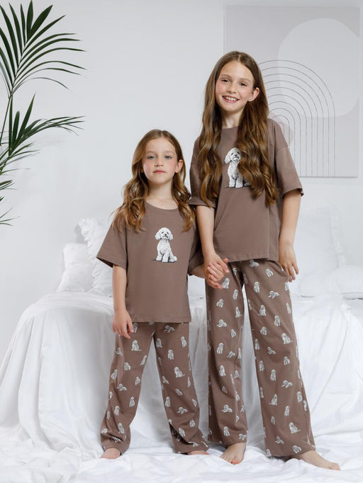 Пижама Crockid МП 1657 капучино хлопок  фото 7