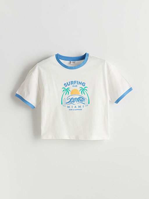 Bisiklet Yaka K?z ?ocuk Ti??rt ve ?ort