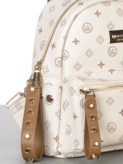 LACCOMA рюкзак AC7302-фигурки кремовый эко кожа  фото 6