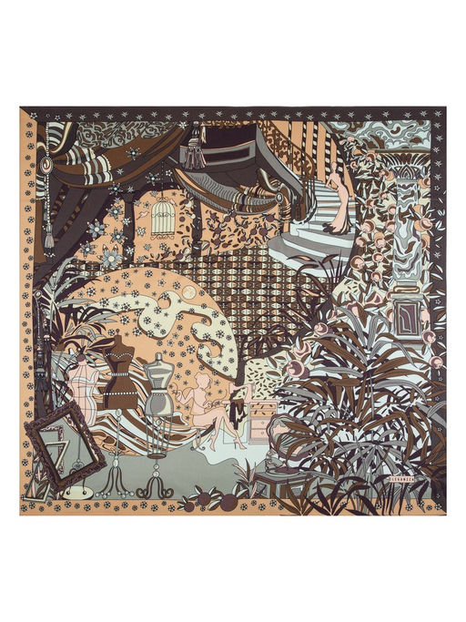 Платок жен. шерсть+шелк 120х120 B43-8272-19