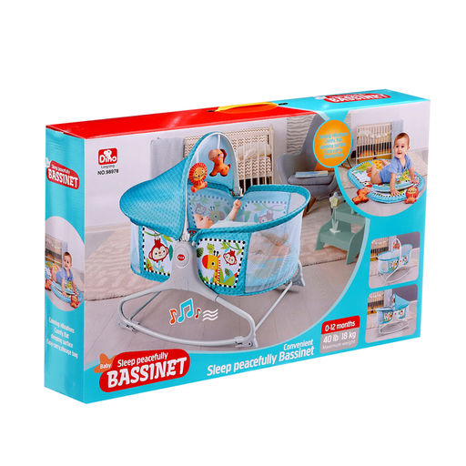 Музыкальная люлька для новорожденных, цвет голубой - Simaland фото 13