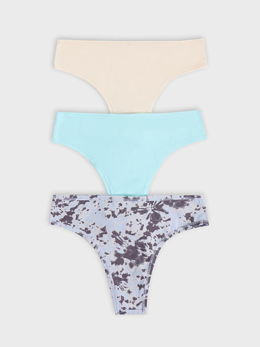 Трусы женские бразилиана мультипак (3шт.) в бежевом цвете - Mark formelle фото 8