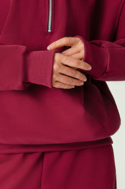 Арт. 2-542/1  Костюм женский с брюками 44-50 (4 шт) Цвет:бордовый