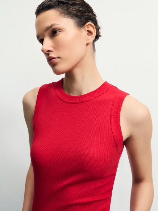 Базовая майка из хлопка / Zarina  фото 6