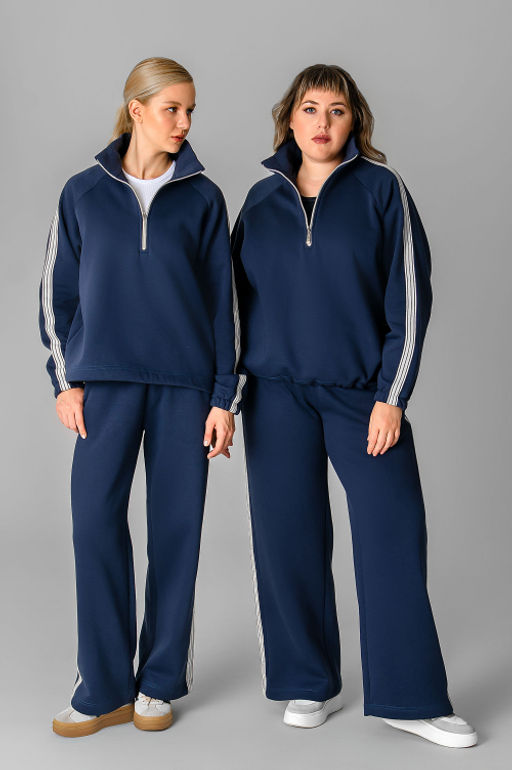 Арт. 2917 Костюм женский с начесом 46-54 (5 шт) Цвет:индиго - Калинка фото 21