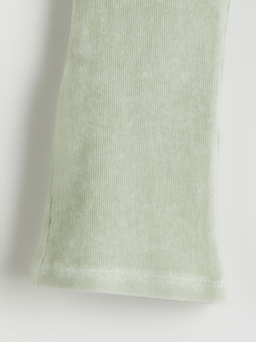 Beli Lastikli ?spanyol Pa?a Kadife K?z ?ocuk Tayt