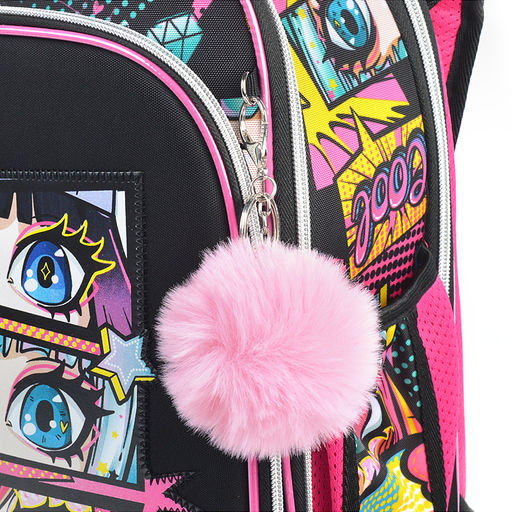 Рюкзак "Premier. BFF" школьный жесткий 37x28x18 см (17 л) вес 1000 г, 2 отделения на молнии для формата A4, 1 передний карман с органайзером, 2 боковых кармана сеточкой на резинке, эргономичная формоустойчивая вентилируемая спинка (евросетка) и мягкие S-о
