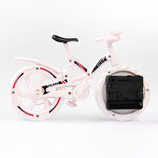 Часы настольные будильник детский «Велосипед», циферблат d-6.5 см, 12×22 см