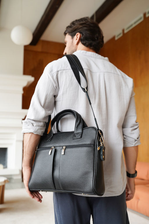 Сумка мужская Ц-80.1 черный - Protege фото 5