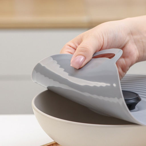 Крышка универсальная Доляна, силикон, d=22.5 см, цвет серый