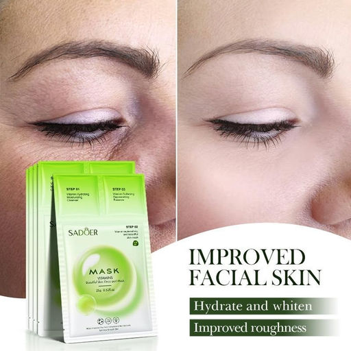 Sadoer Витаминная омолаживающая и смягчающая трехступенчатая маска для лица  фото 4