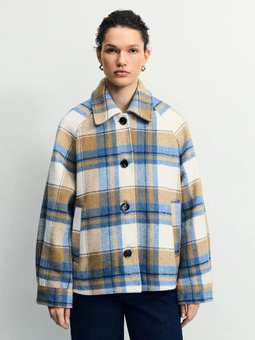 Куртка-рубашка в клетку оверсайз / Zarina