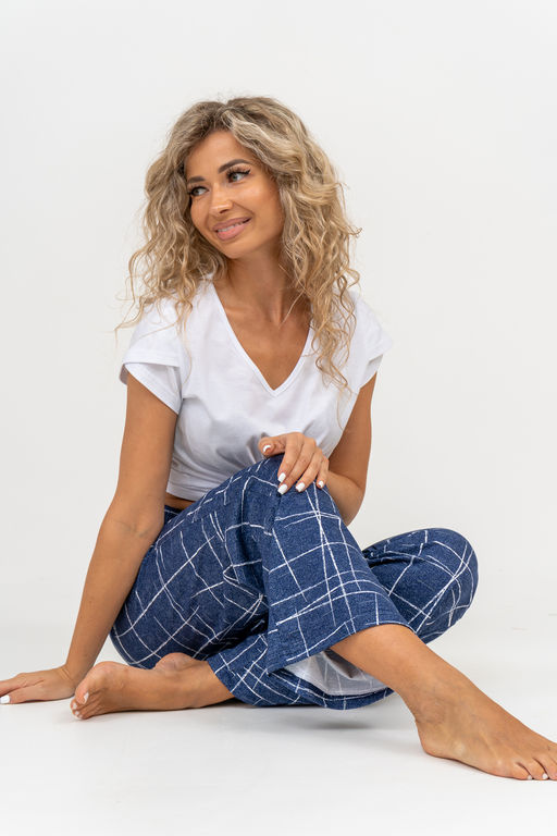 Костюм Натали футболка и брюки кулирка хлопок  фото 23