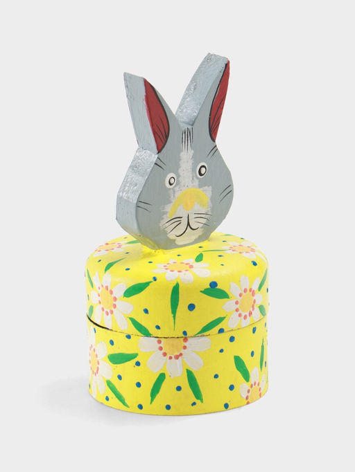 Шкатулка Заяц, 9?9?16 см, дерево