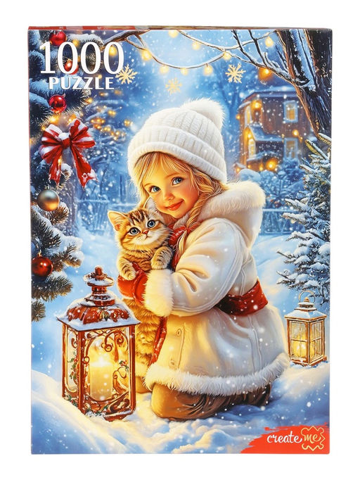 Пазл Зимняя прогулка, 1000 деталей
