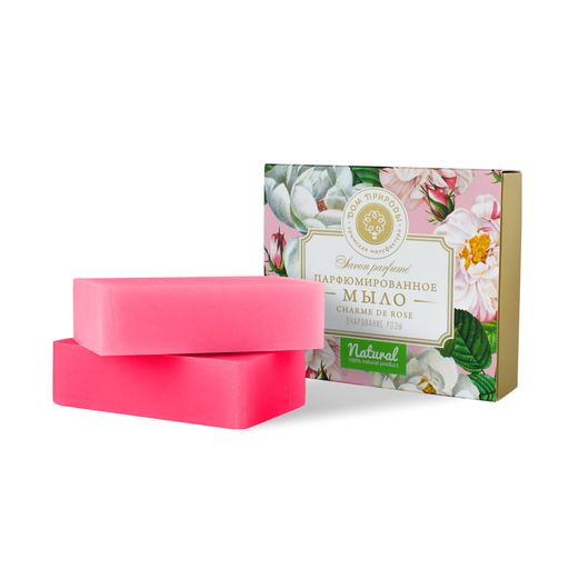 Парфюмированное мыло Charme de Rose Очарование розы - Мануфактура дом природы фото 2