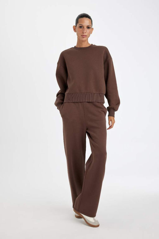 Толстые спортивные штаны обычного кроя с карманами и нормальной талией - Defacto фото 2