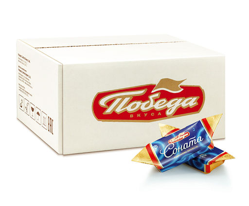 Конф. вафельная "Соната" с начинкой ореховый крем в сливочном шоколаде, 1,5 кг