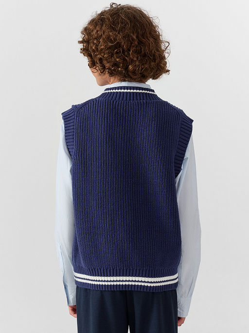 Жилет для мальчиков синего цвета - Mark formelle фото 3