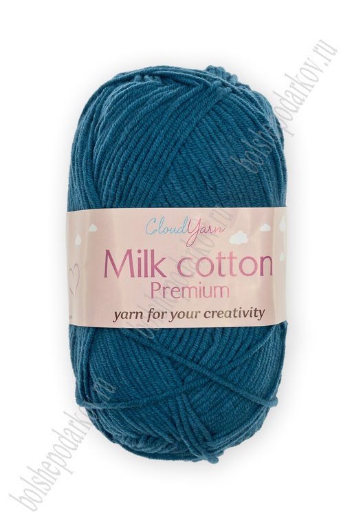 Пряжа Milk cotton Premium 50 гр (10 шт) SF-7847, синий