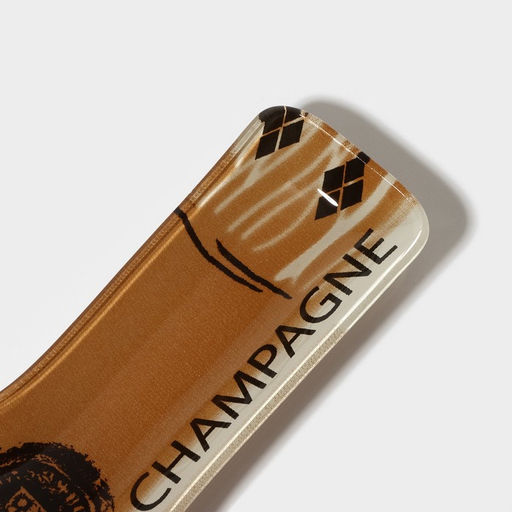 Блюдо сервировочное Доляна «Игристое», 34.5×11.5×1.5 см, стекло, разноцветное