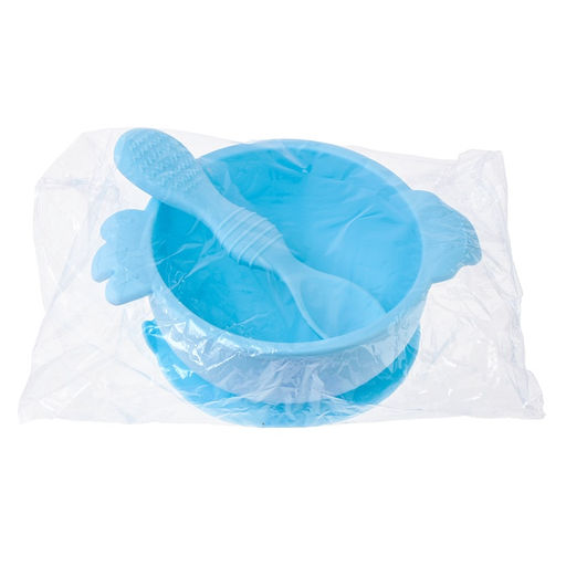 Тарелка детская на присоске с ложкой, силиконовая, МИКС - Simaland фото 8