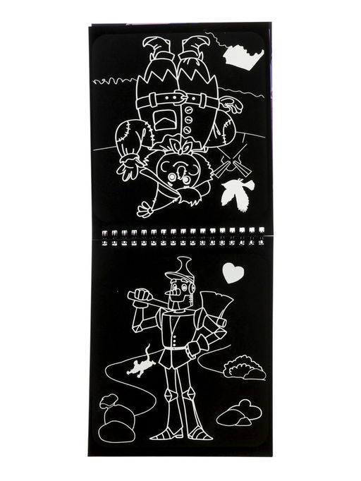 Альбом гравюр "Волшебник изумрудного города", 8 гравюр, цветной фон, Александр Волков