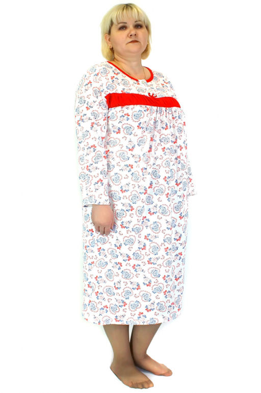 Арт. 2508 Ночная сорочка с дл. рукавом Цвет:ассорти - Калинка фото 6