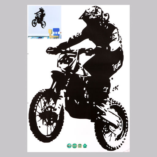 Интерьерная наклейка 3Д TAKE IT EASY «Эндуро», 85×57 см