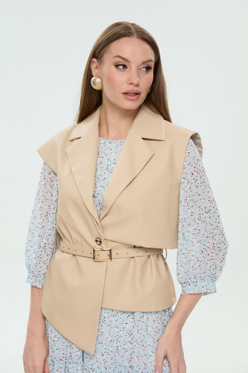 Костюм NIKVA н1037-2 крем-брюле и небесный