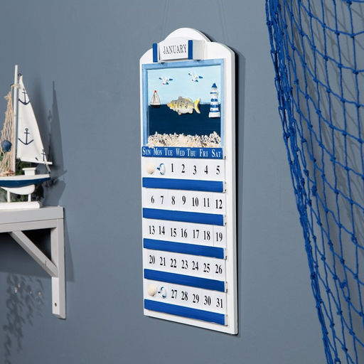 Настенный календарь вечный Морской стиль, дерево, 5628 см - Simaland фото 2