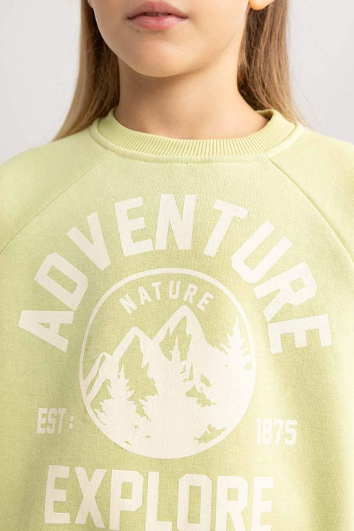 Толстый свитшот оверсайз для девочек - Defacto фото 8